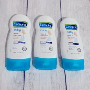 βοΈFINALβοΈπ BUNDLE of 3 Cetaphil Baby Wash & Shampoo